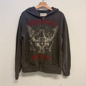 Denim & Supply Ralph Lauren Black Zip Up Sweater